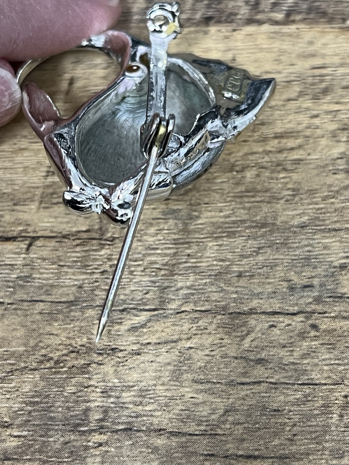 Jonette Jewelry Silver-Tone Fish Brooch Sea Life/Ocean Creatures Series
