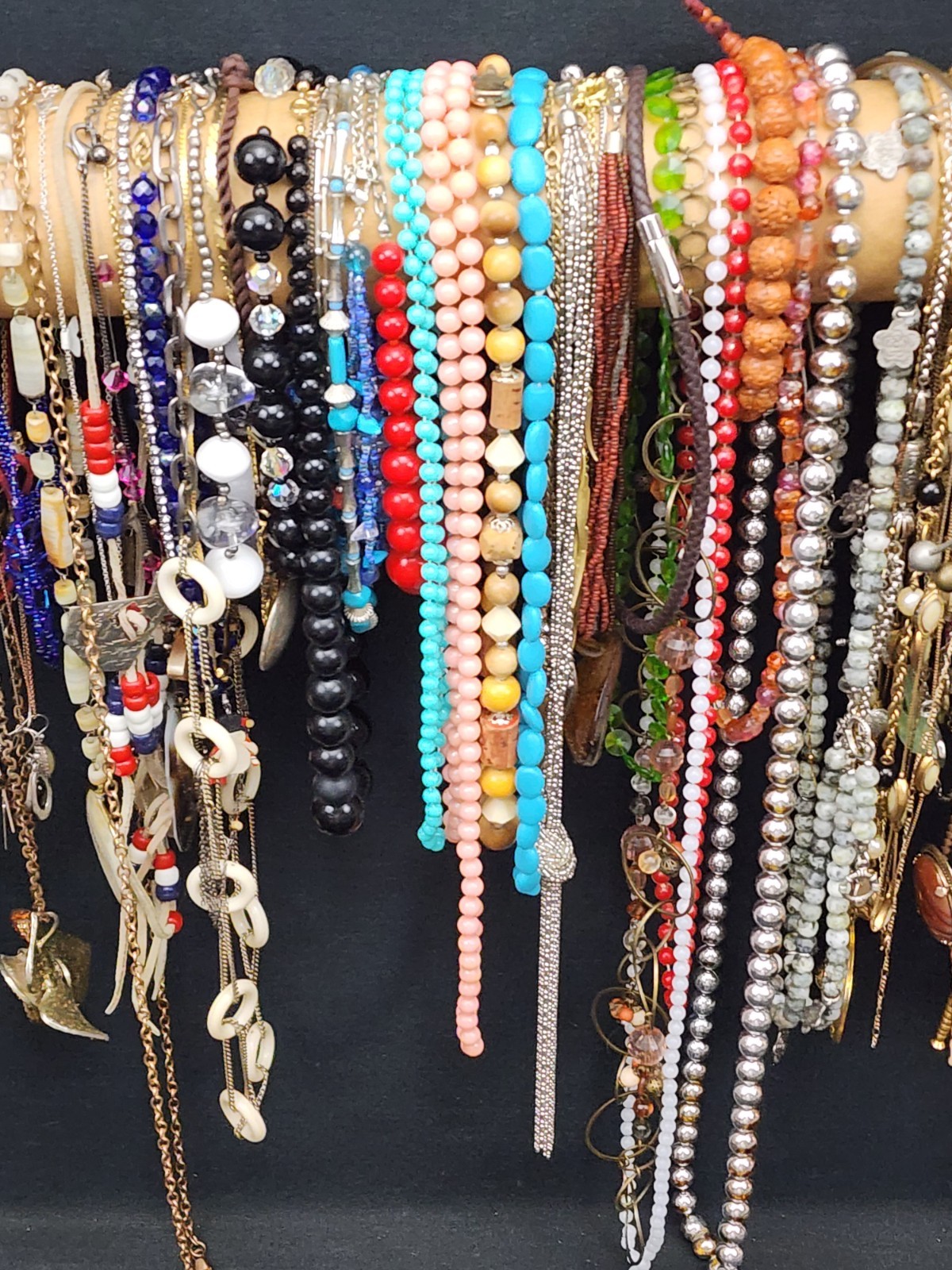 Estate Vintage Costume Jewelry Large Lot 6 LBS Over 100 Necklaces Retro