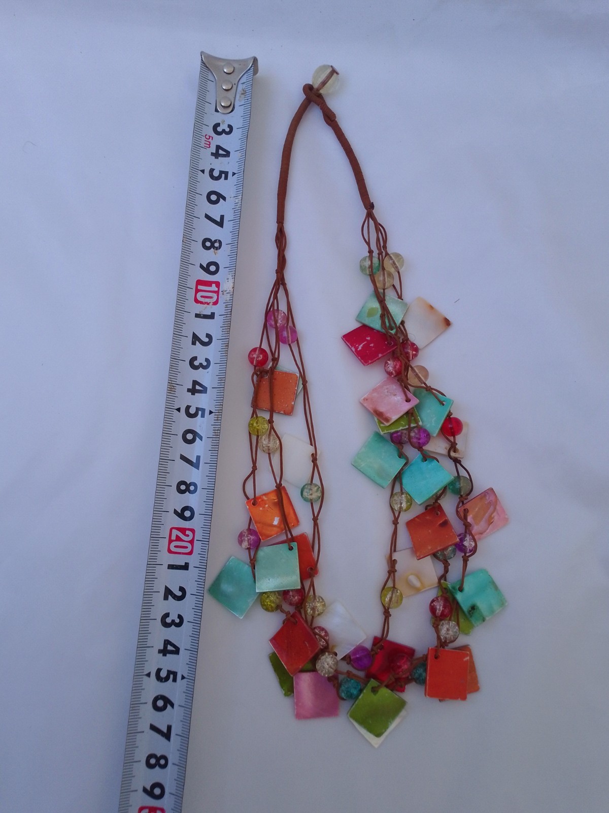 Colorful Beaded Statement Necklace Handmade Fashion Jewelry Gift