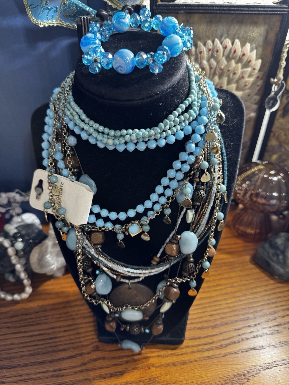 Lot of Light-Blue Themed Costume Jewelry