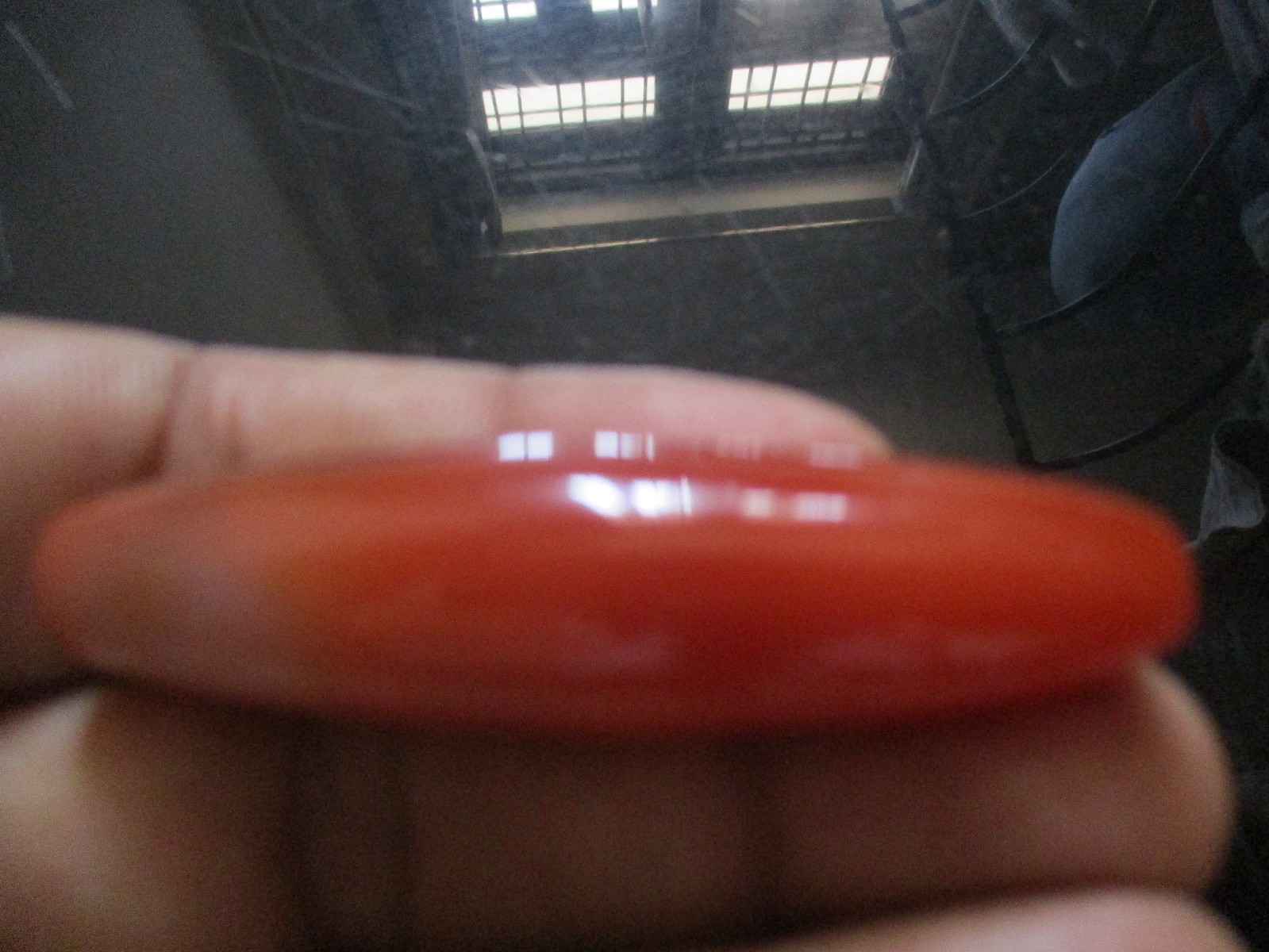carnelian Elongated Bead Agate Antique 58 * 15 mm, 18.56 Gms