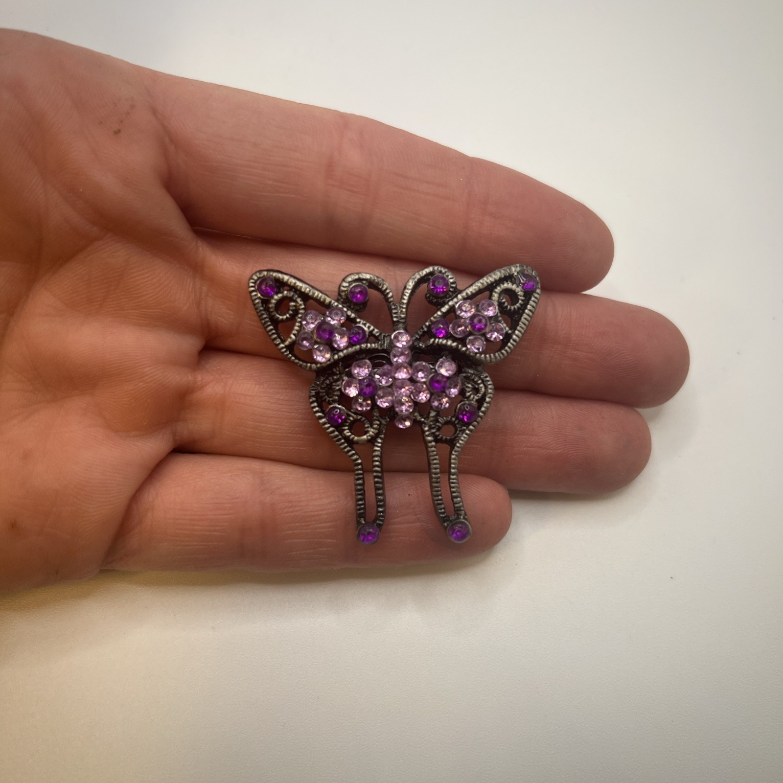 Butterfly Purple Brooch