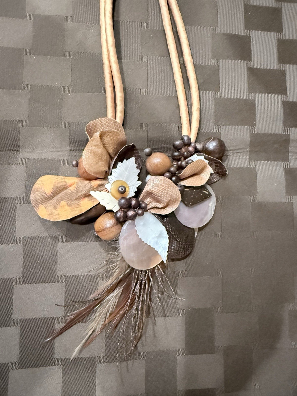 Rare Vintage bib statement necklace