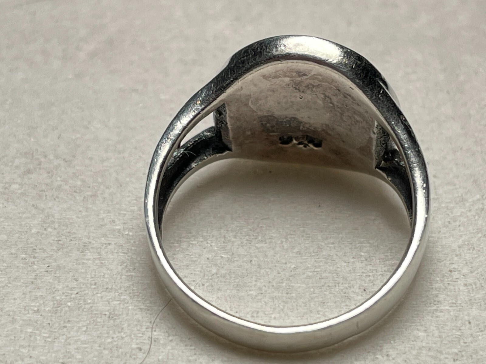 Vintage Sterling Silver 925 Ring with Unkown Symbol Size 4.75.
