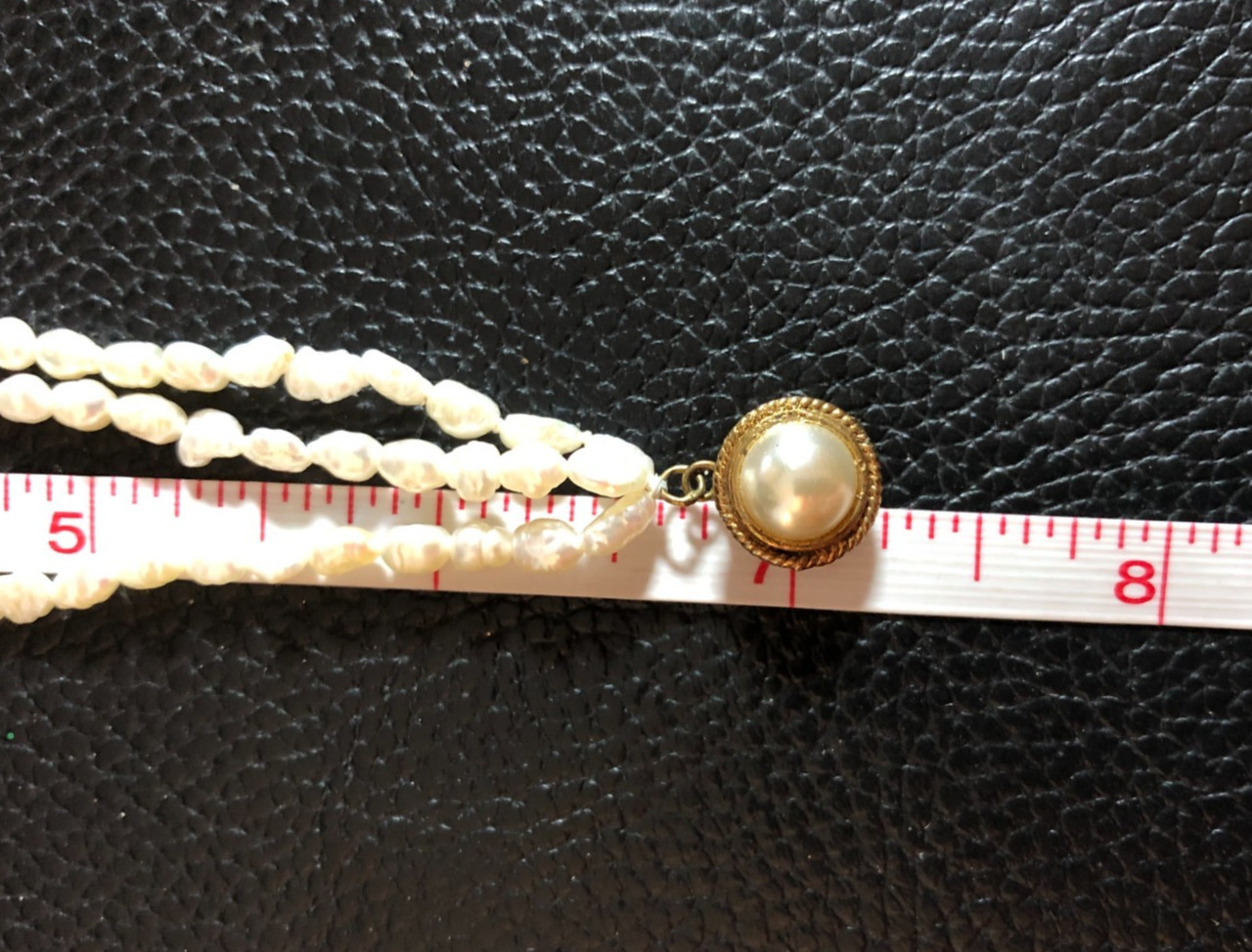 Vintage Cultured Freshwater Pearl Multi Strand Necklace Opera Lnth +Bracelet P12