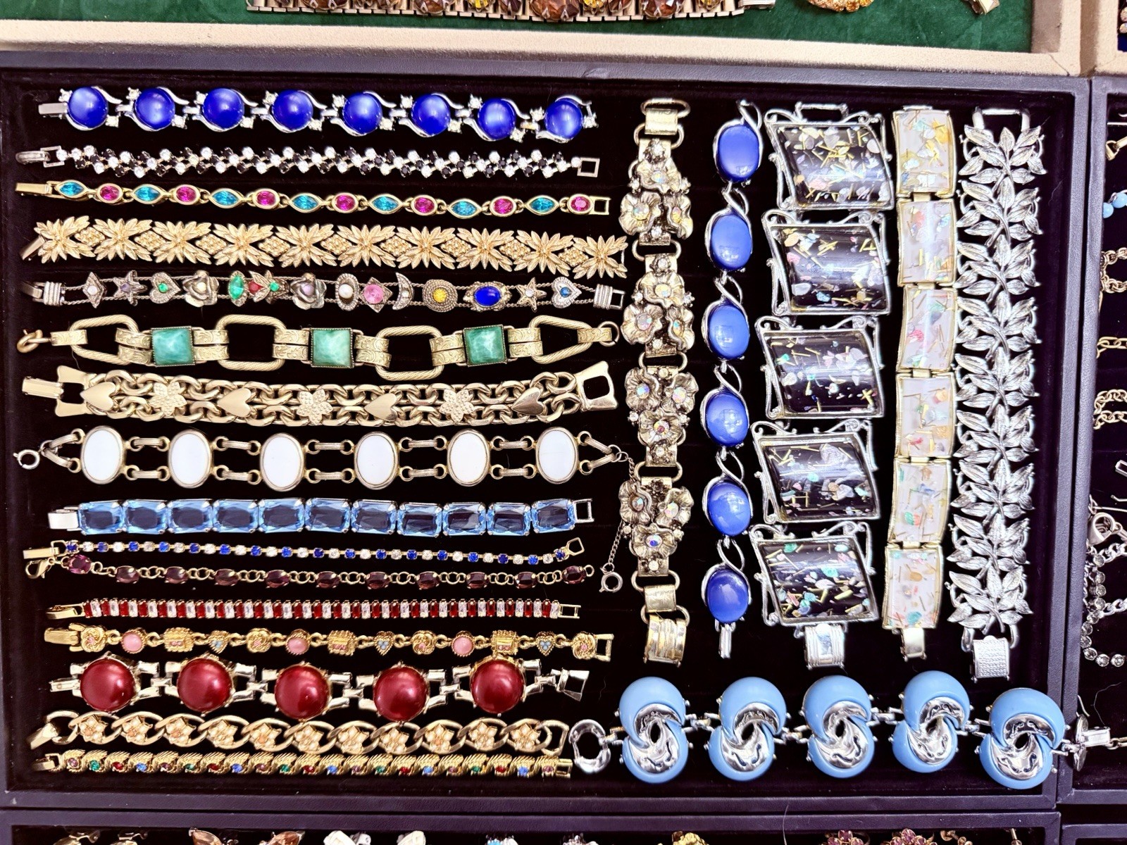 HUGE Vintage Mod Rhinestone Jewelry Lot High End Schreiner Weiss Eisenberg +