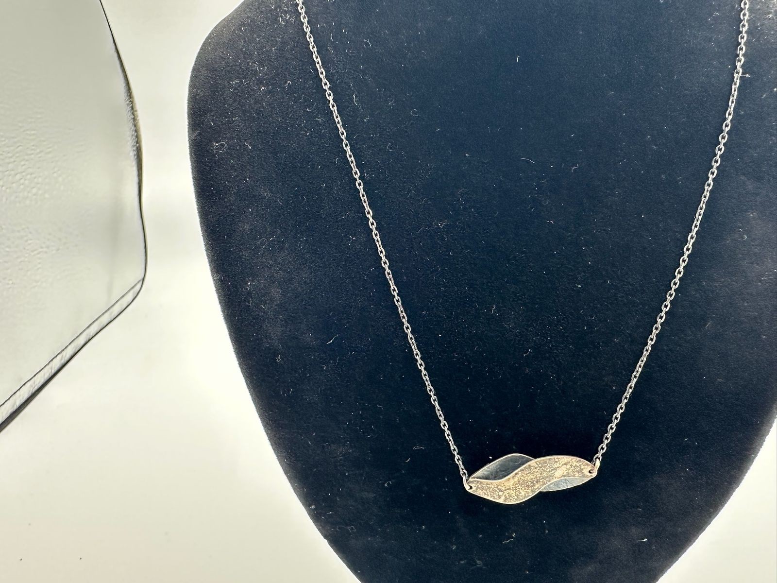 5.00g Vintage Sterling Silver 925 Abstract Pendant Adjustable Necklace 19 in M