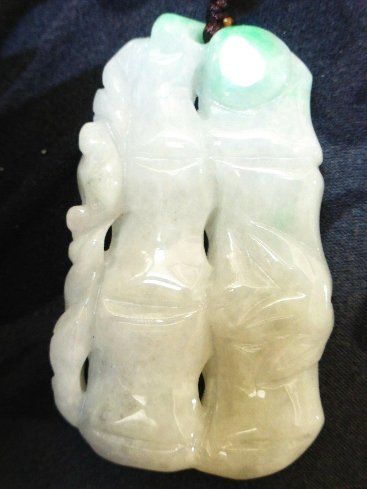 Chinese Natural Carved Jade Pendant