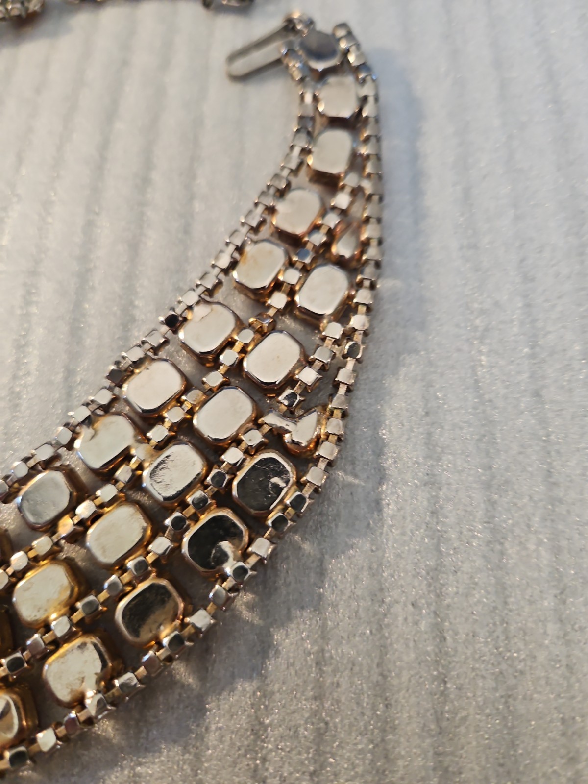 Gorgeous Estate Sale Find Vintage Citrine Collar Deco Style “Costume” Necklace!!