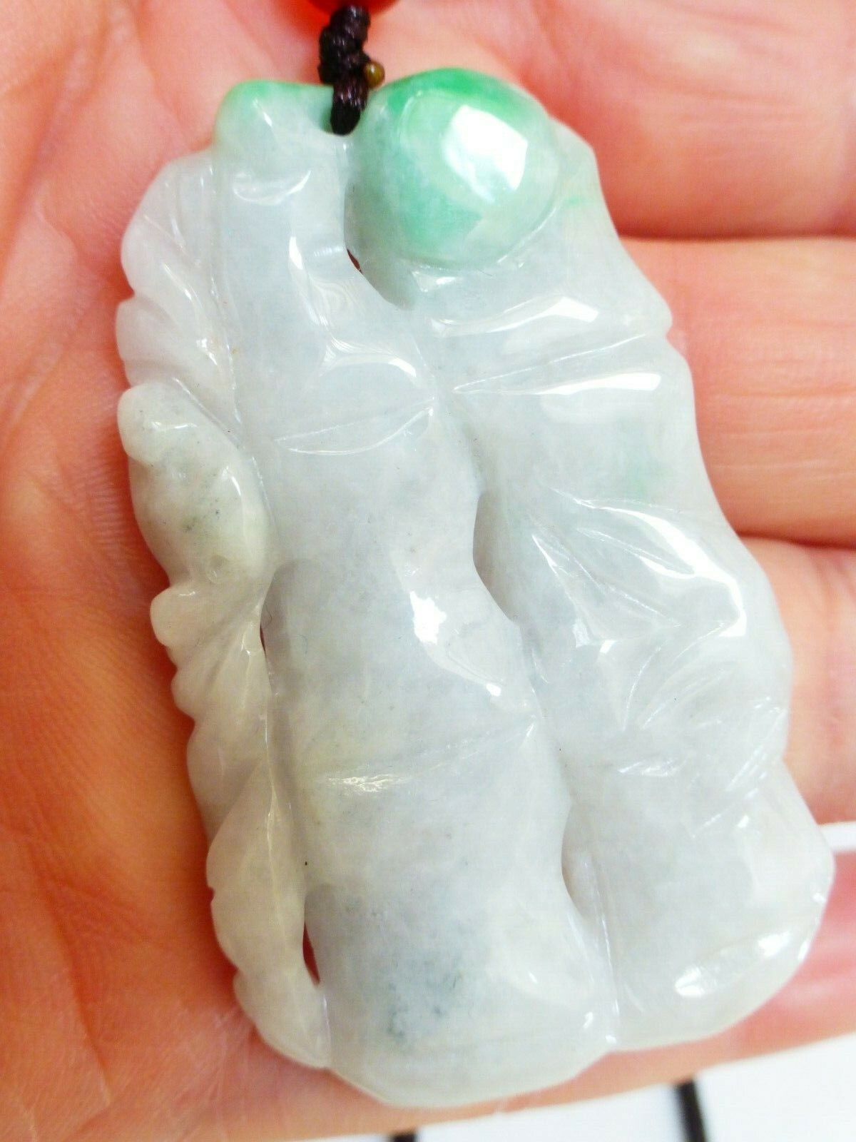 Chinese Natural Carved Jade Pendant