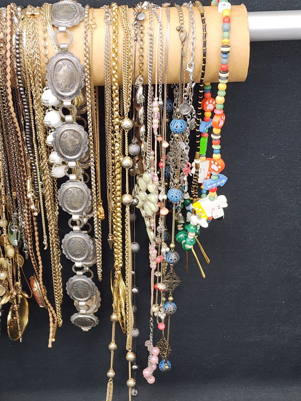 Estate Vintage Costume Jewelry Large Lot 6 LBS Over 100 Necklaces Retro