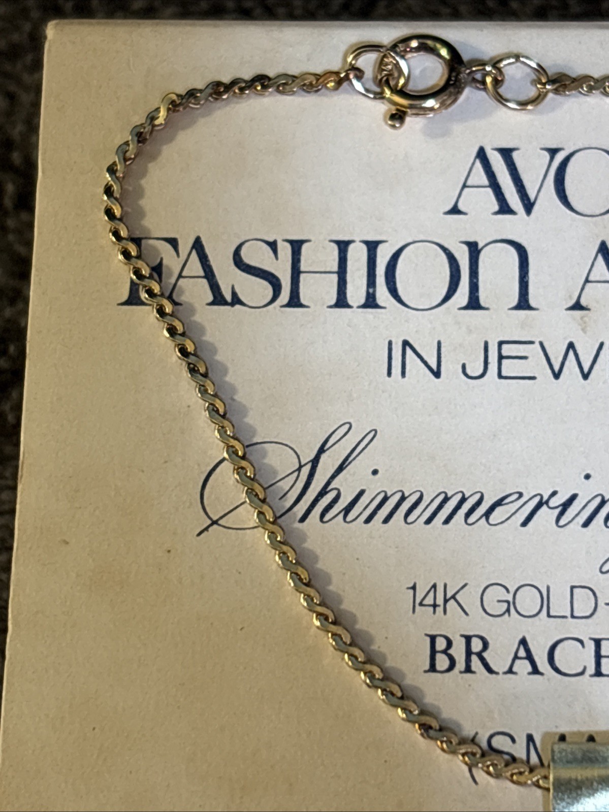VTG 1978 Avon 14K Gold Filled Bracelet Size Small MIB!