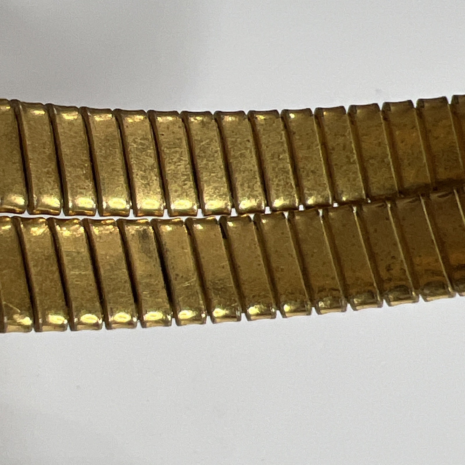 Vintage Art Deco Gold Tone Flexible Coil Snake Wrap Bracelet