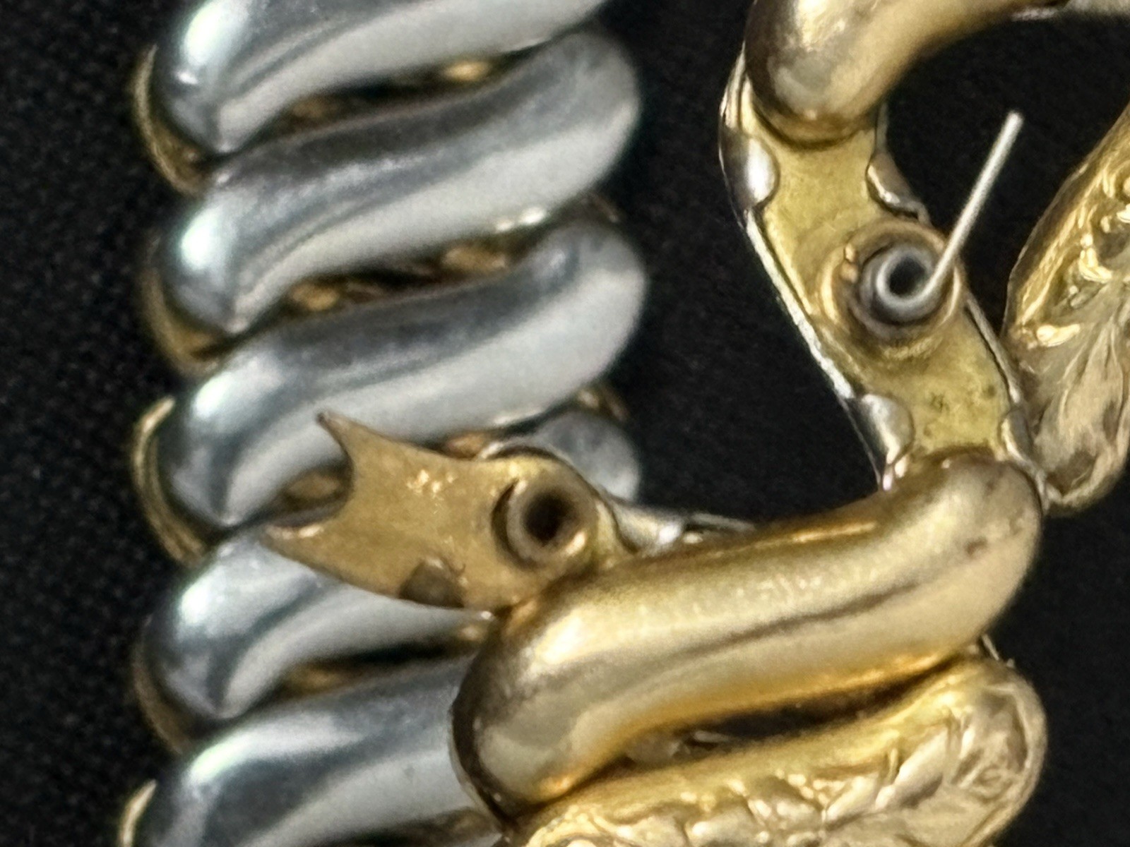 Vintage American Queen Sweetheart Bracelet Etched Gold Filled NEED REPAIR