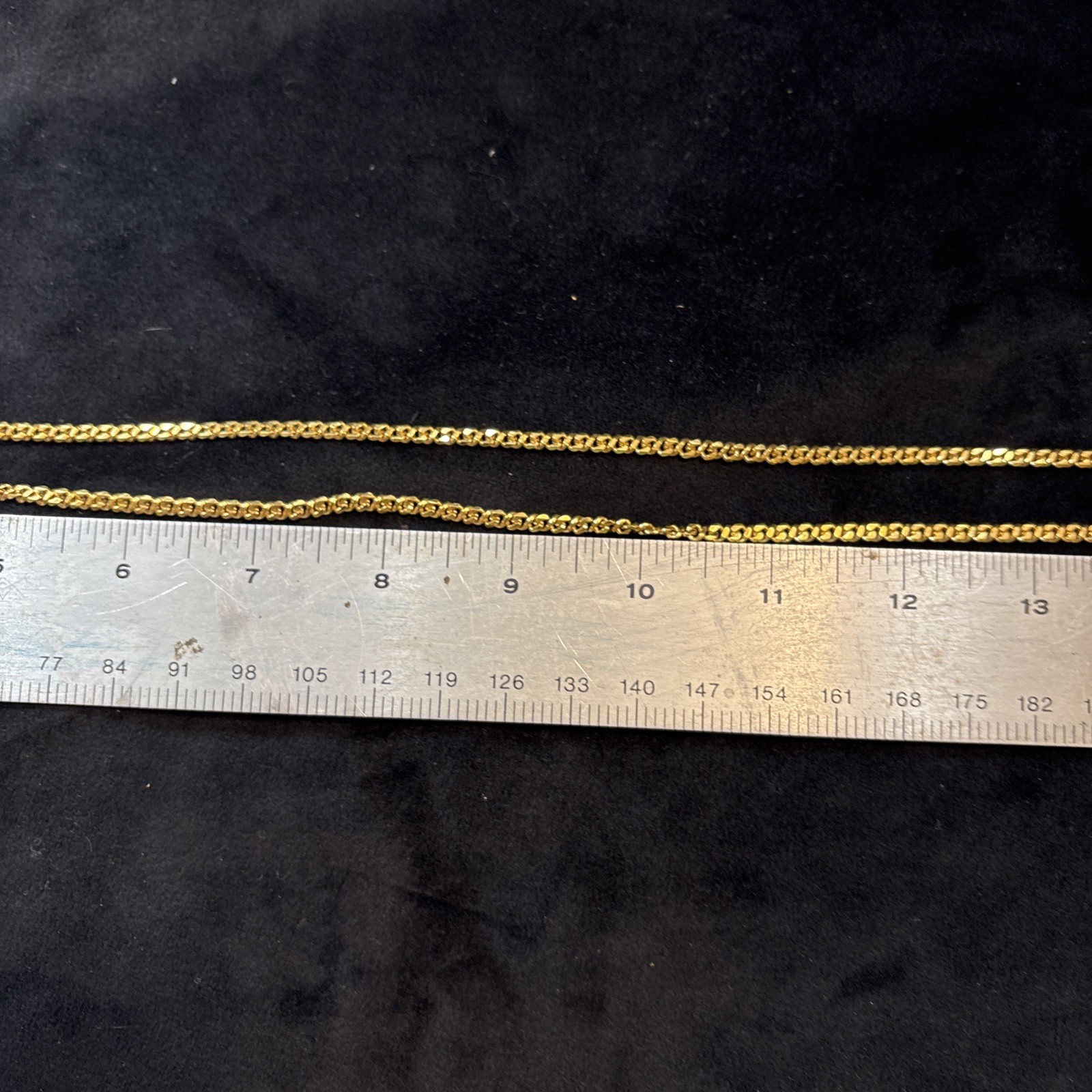 Monet Gold Tone Chain 35” Necklace Signed Very Good Used Free Ship