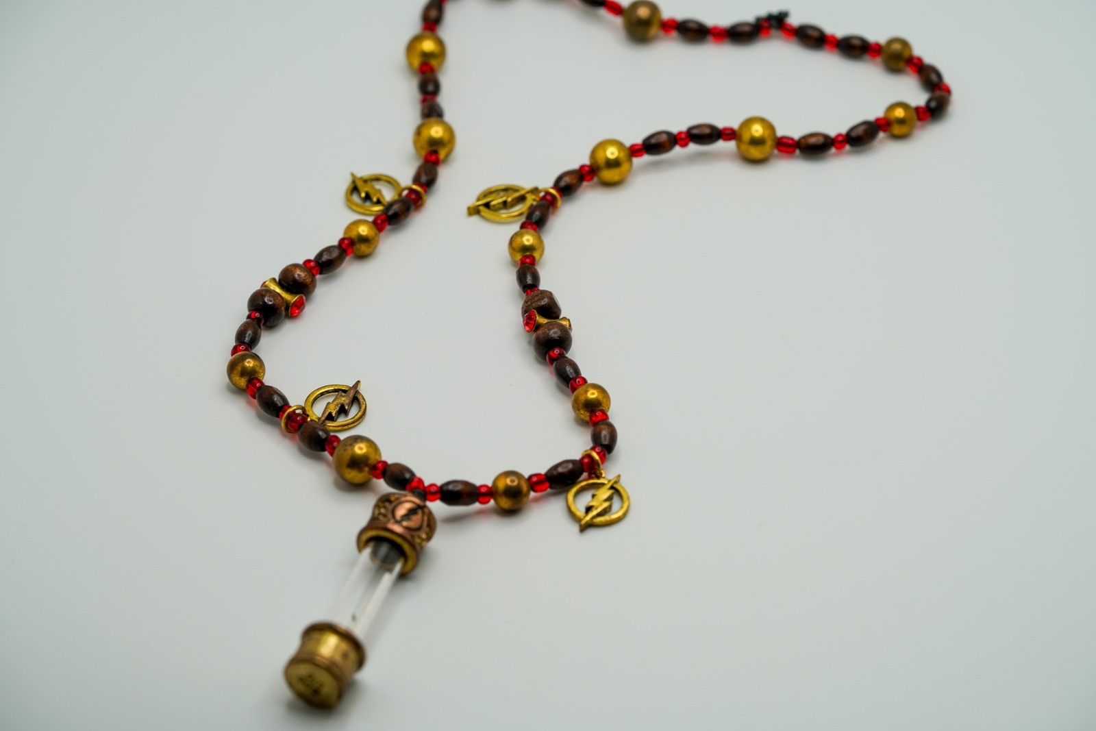 Vintage DC Comics Lightning In A Bottle Necklace 22″ JB36