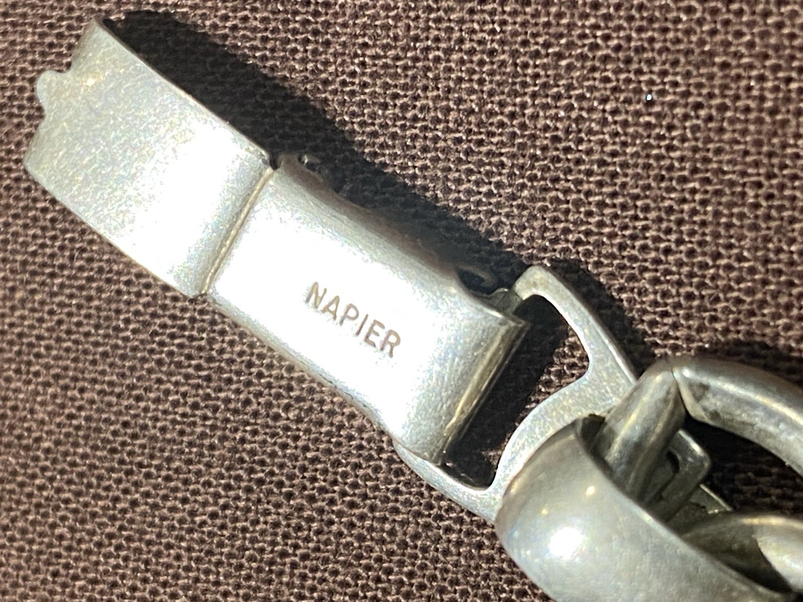 Iconic Eugene Bertolli for Napier Blue and Silver Kumquat Bracelet