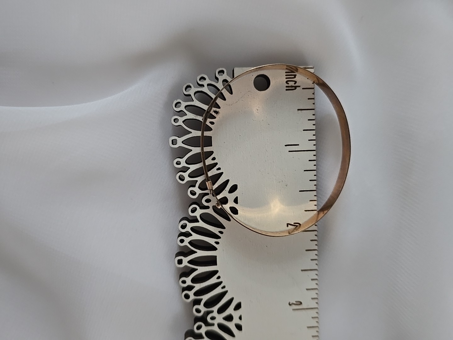 Victorian Gold Filled Buckle Bangle Bracelet Engraved Design Small Wrist 5.5″