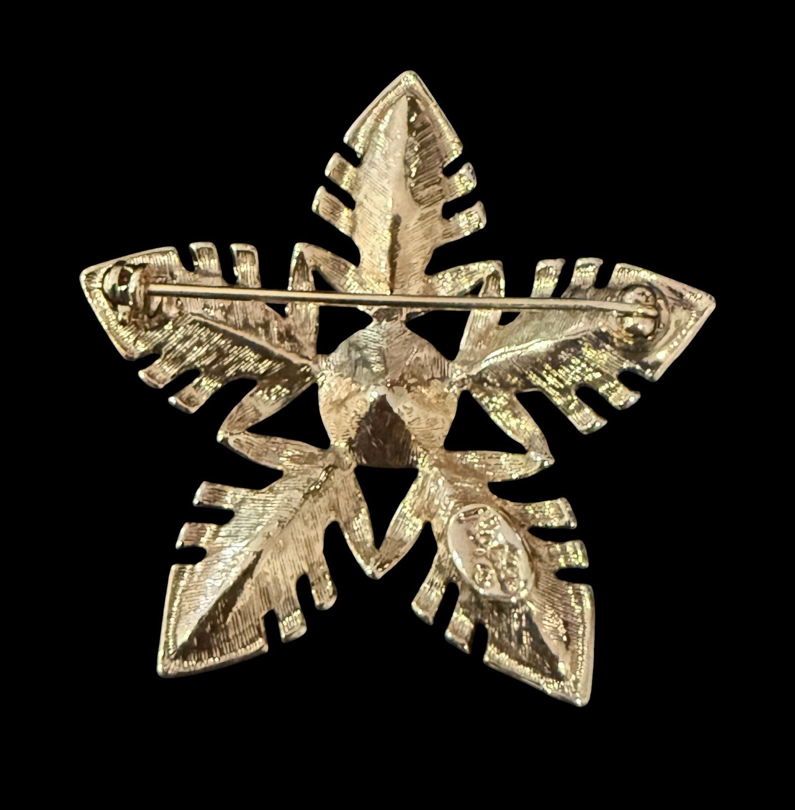 Vintage Napier Gold Tone Star Flower Brooch