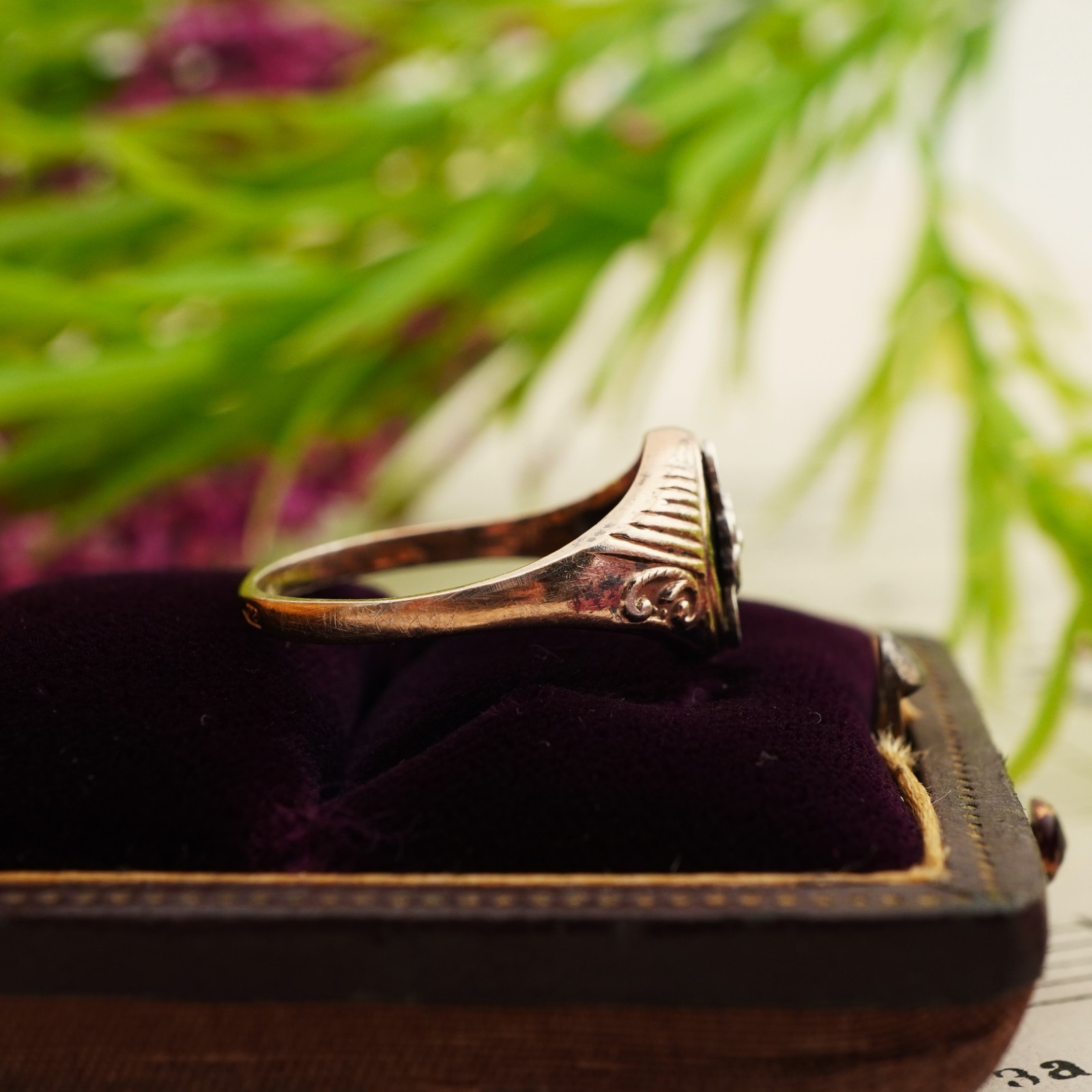 USSR 875 Silver Ring – Vintage Soviet Women’s Jewelry Size 7 / 17.5