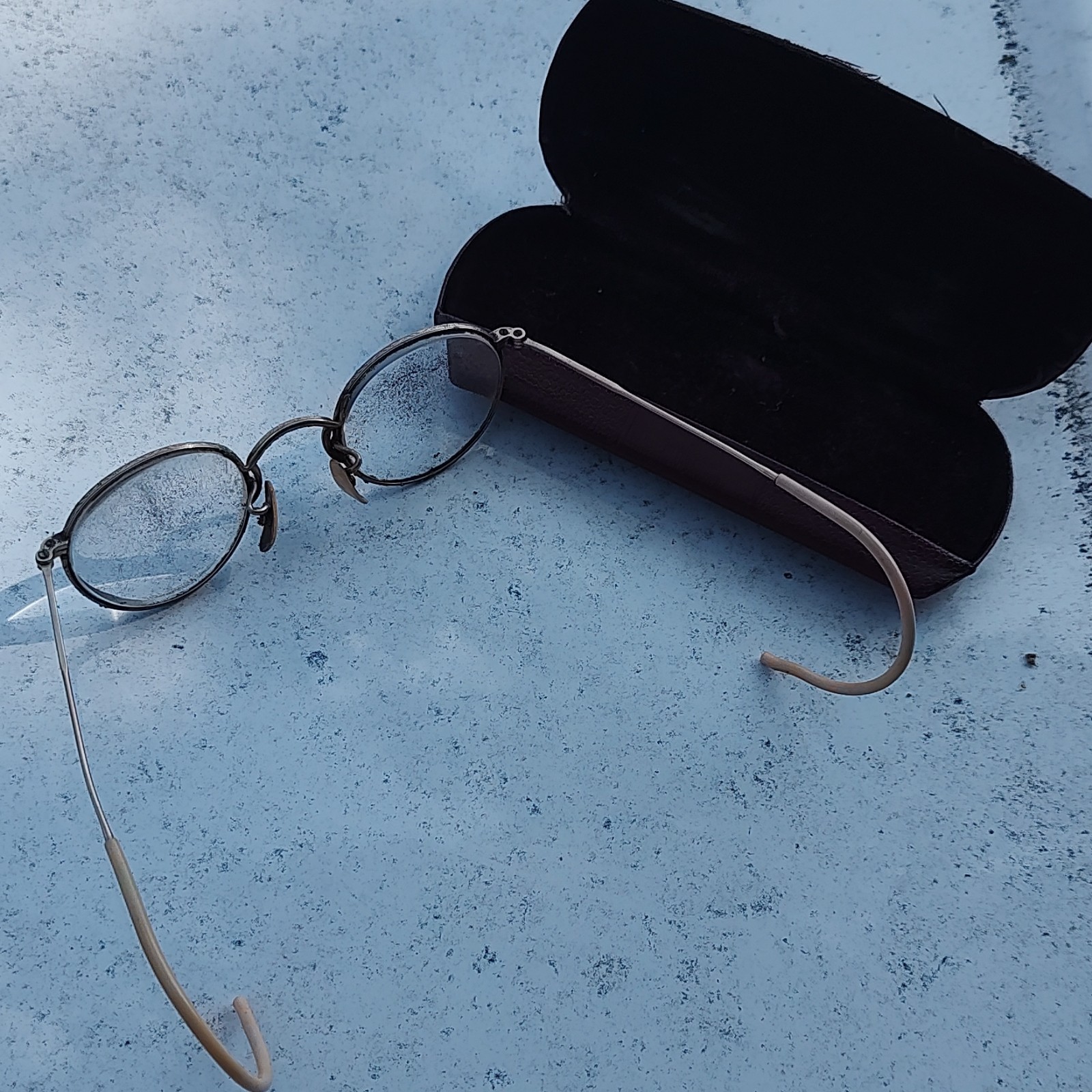 Vintage 1920s Round Gold Full-Rim Eyeglasses Frames 10mm Bridge 10-12KGF