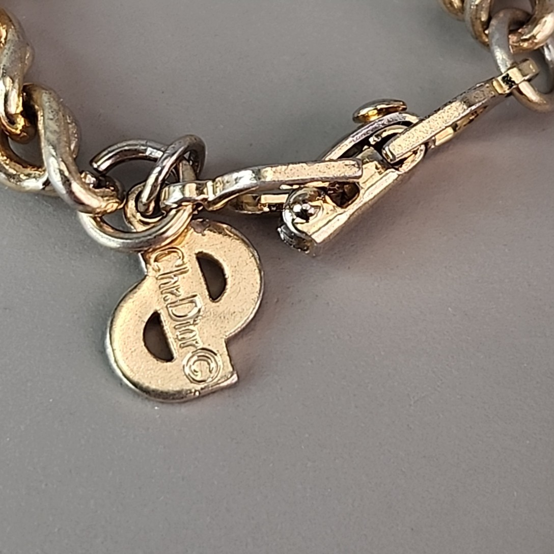 Vintage Christian Dior Rope Chain Necklace 4mm SHORT 15″
