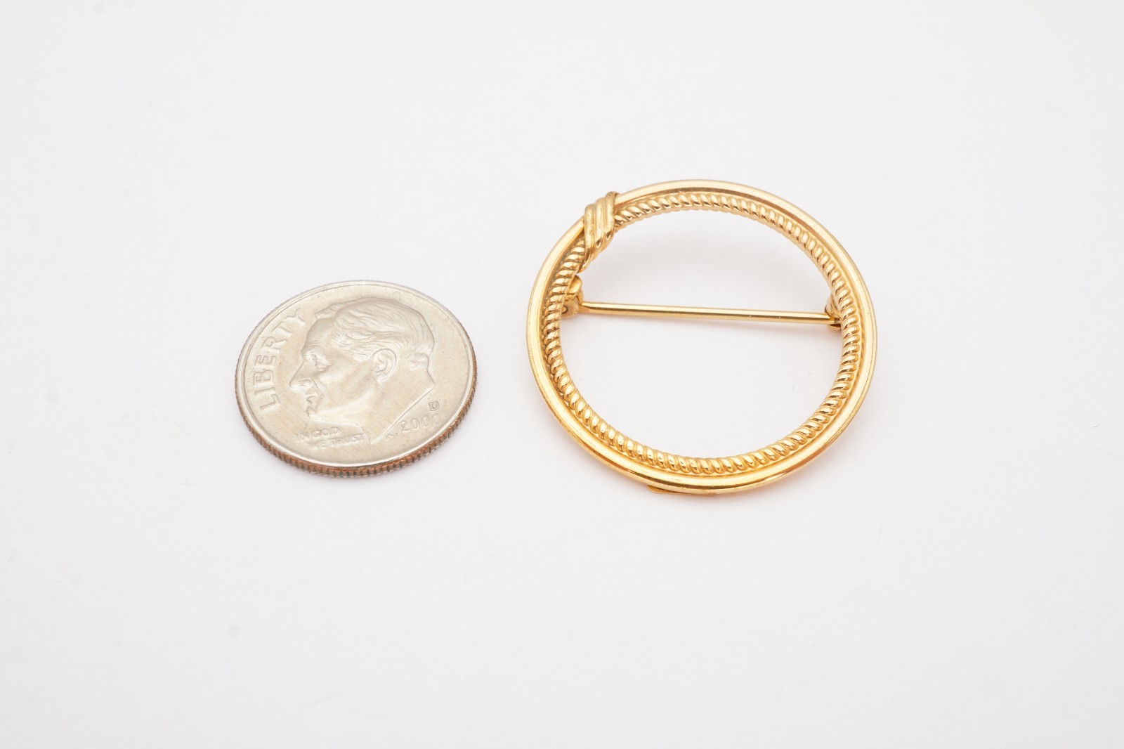 Vintage Gold Filled Brooch Pin K4