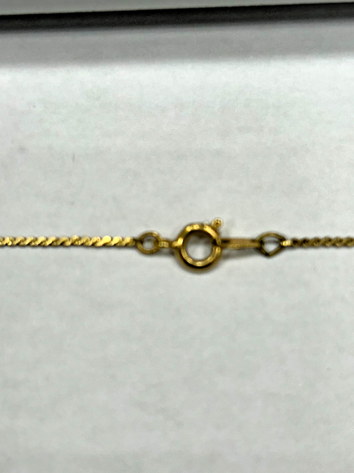 Vintage Signed Reed & Barton Owl Damascene Gold Tone Necklace 18 In