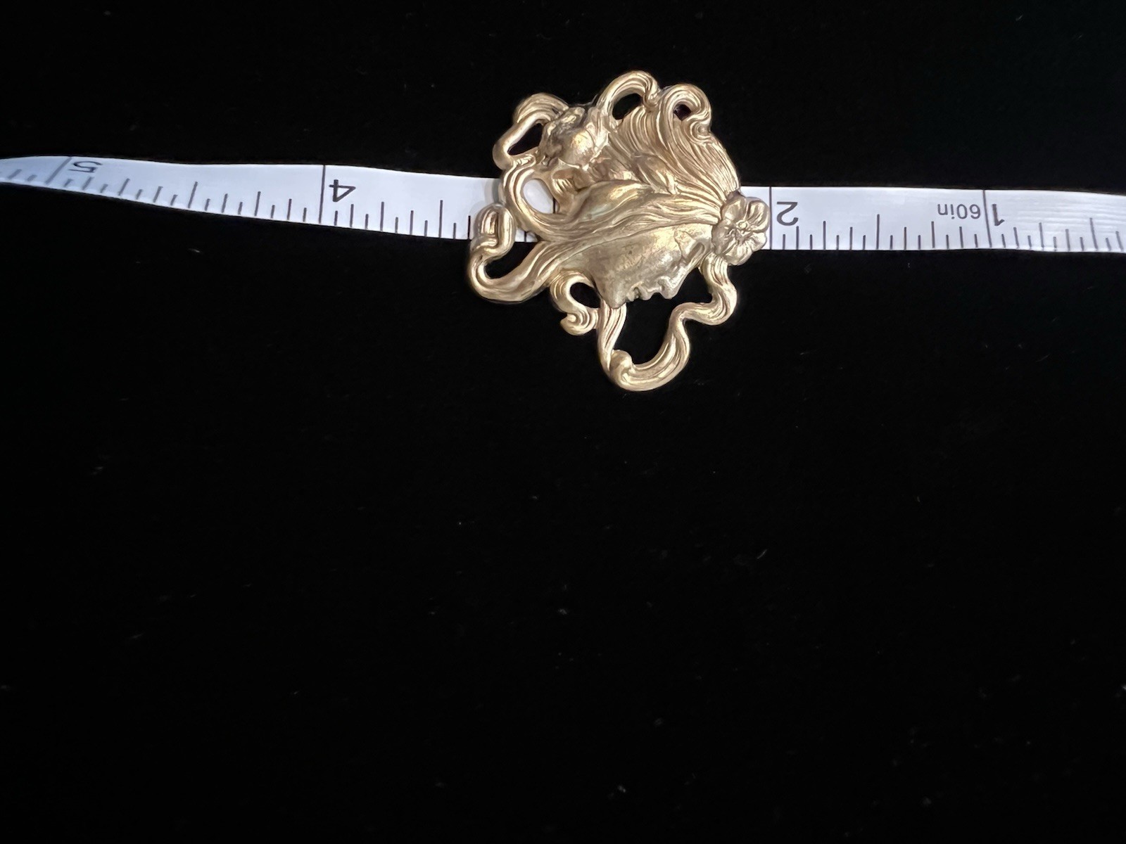 Vintage Brass Stamping Art Nouveau Design from famous manufacturer Providence RI