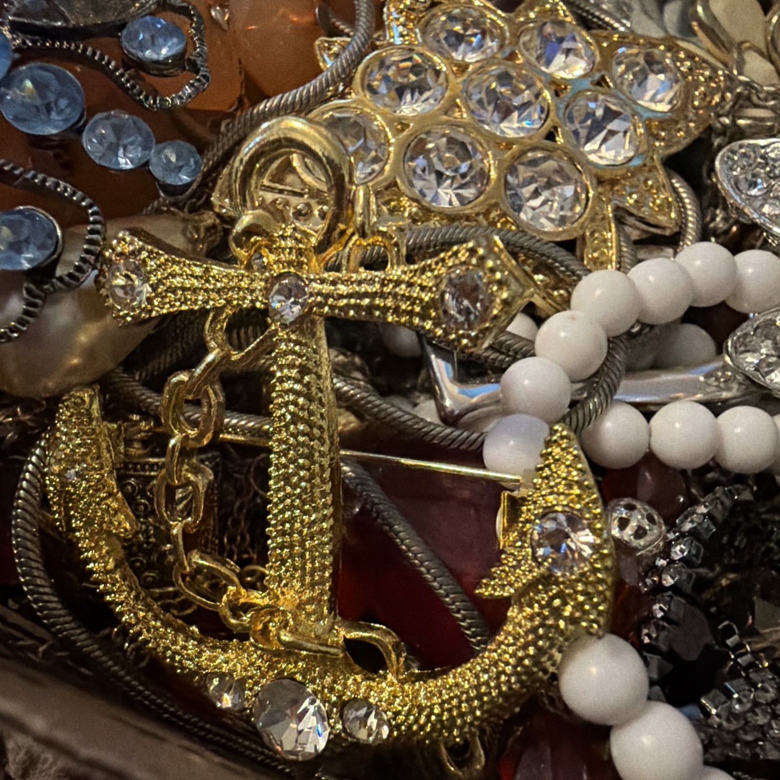 Vintage to Now Jewelry Lot, ALL WEARABLE Untested. No Broken. Box A2