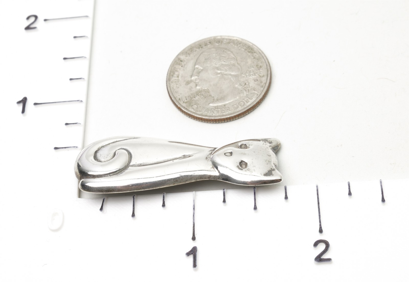 James Avery Sitting Cat Vintage Sterling Silver Pin