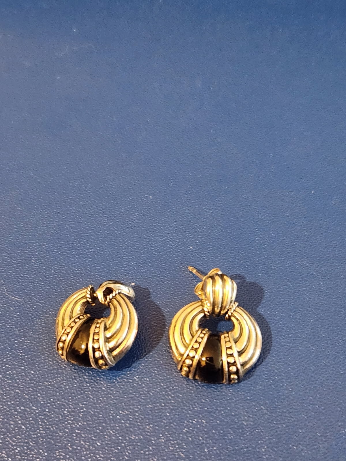 Sterling Silver Black Onyx Stud Earrings