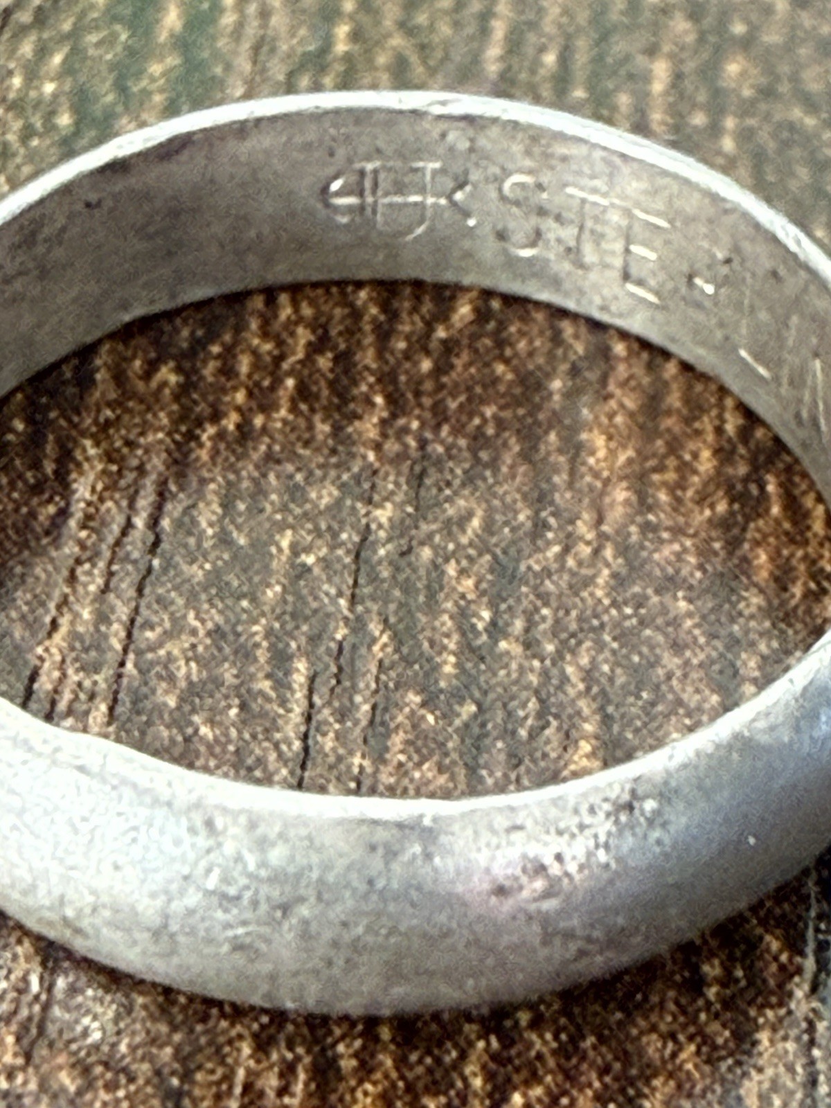 Vintage Uncas Band Ring Sterling Silver 925 4mm Width Size 5