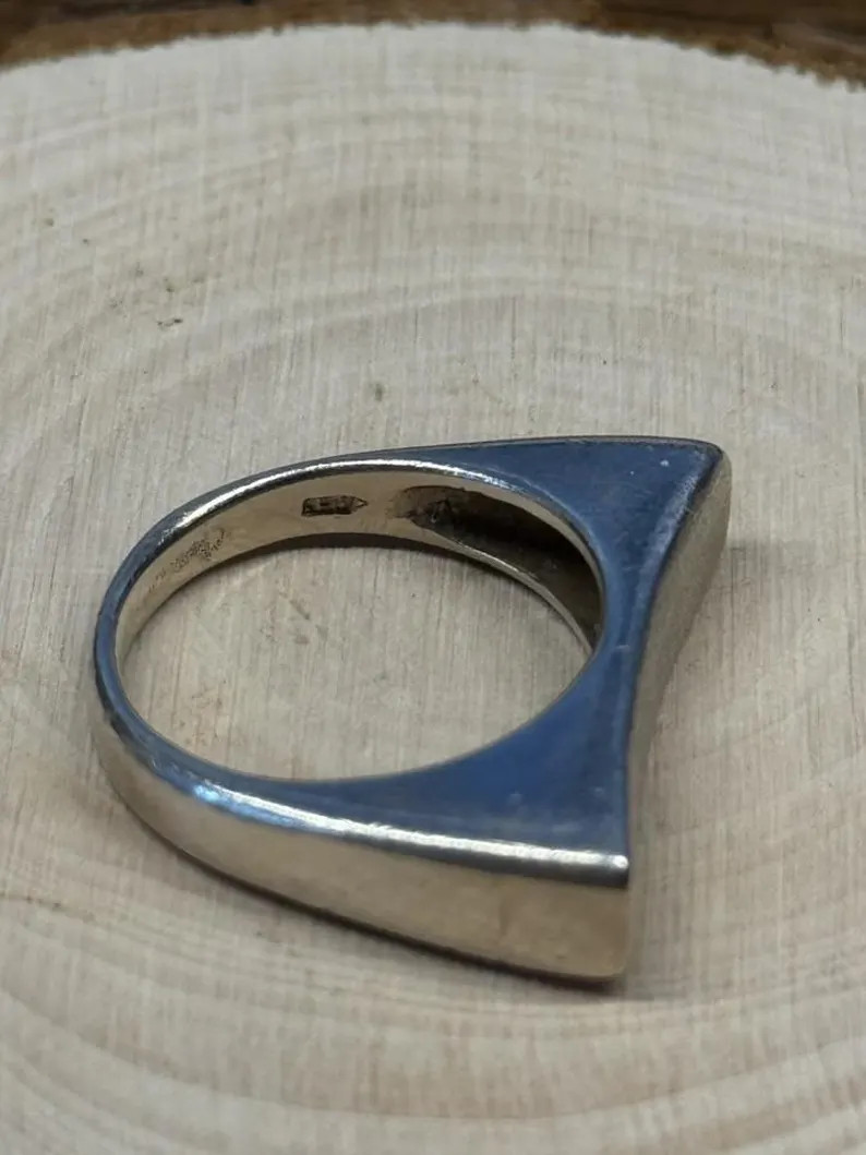 vintage artisan ring sterling silver 925
