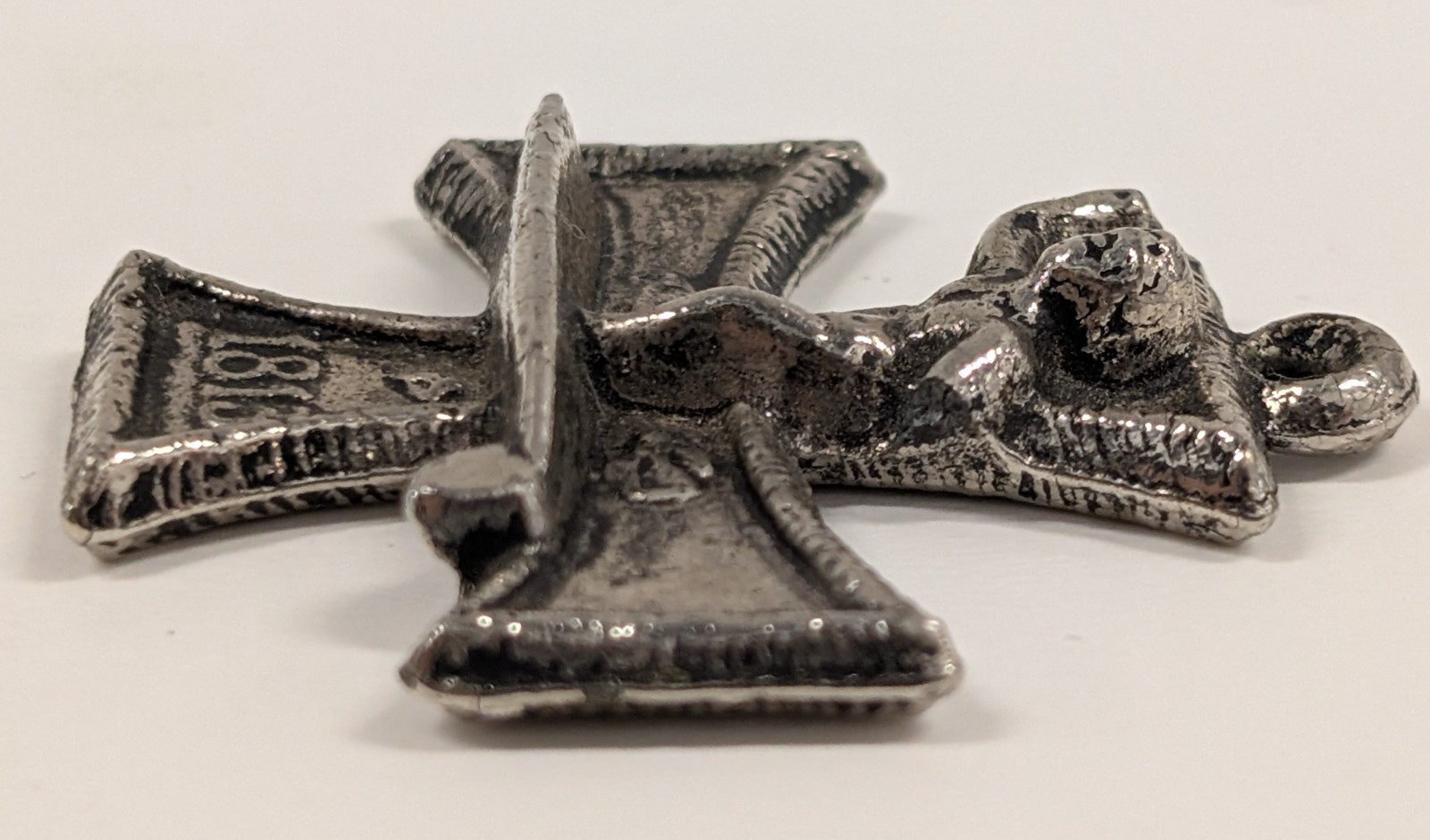 Vintage 1960s Ed “Big Daddy” Roth Surfer Maltese Iron Cross Pendant