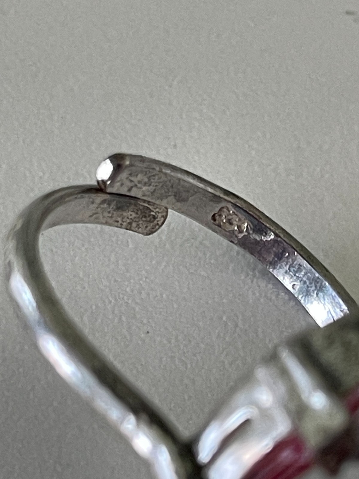 Vintage Crystal Rainbow 835 Silver Screw Back Earrings and Adjustable Ring