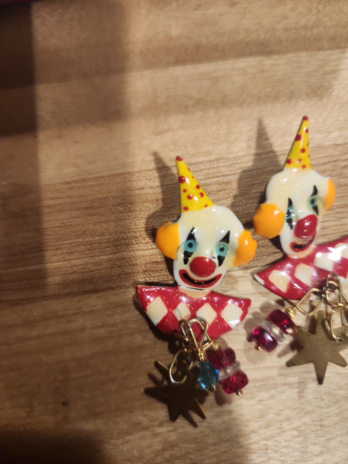 Lunch At The Ritz Clown Earrings