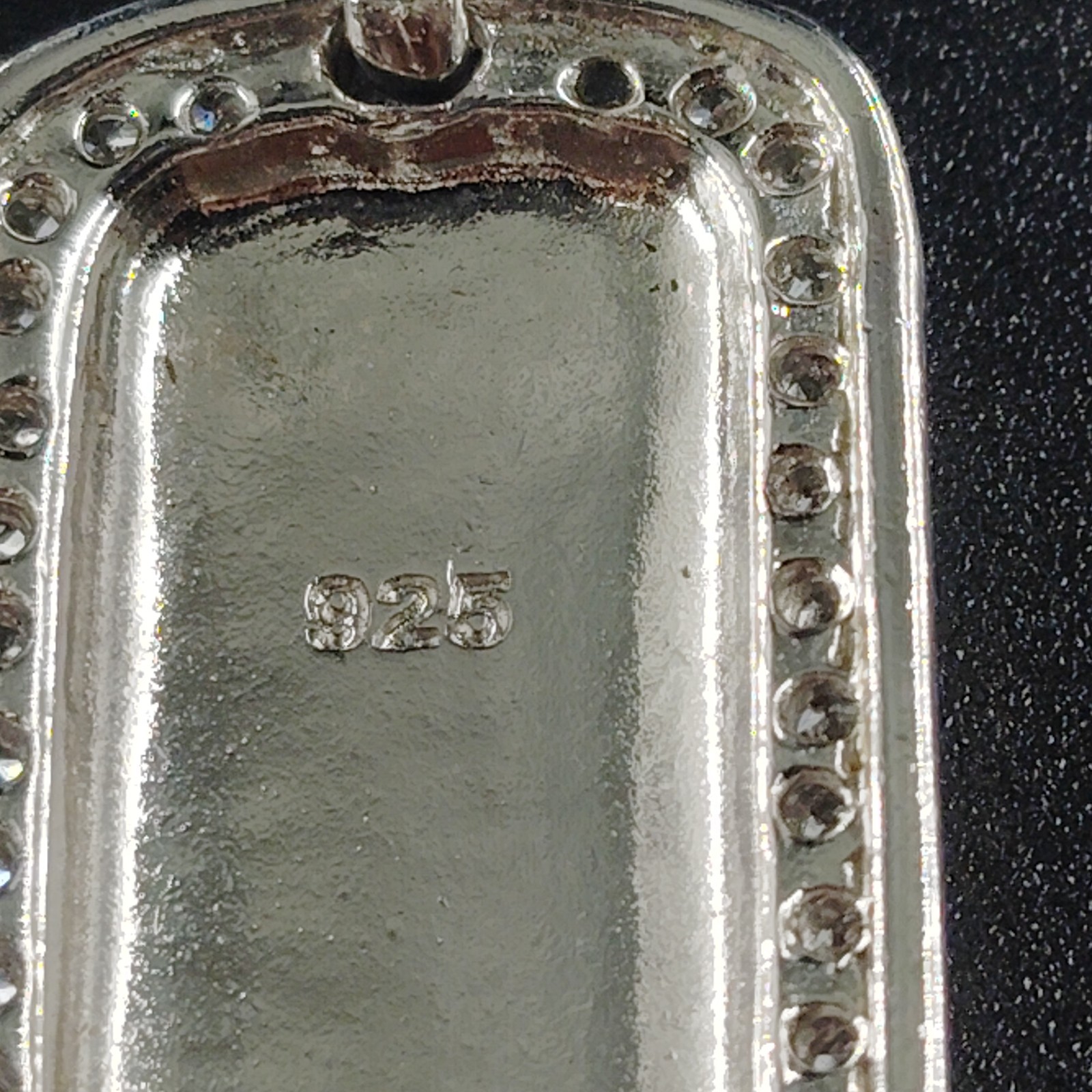 Vintage Dallas Cowboys NFL 925 Sterling Silver Charm & CZ Dog Tag Pendant