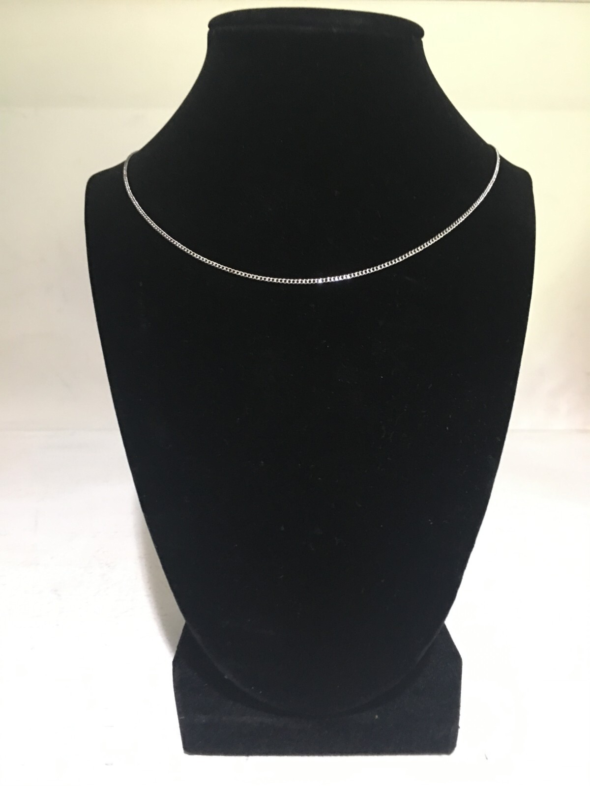 Women’s Sterling Silver Necklace 18 inch 1.3MM Vintage Choker Chain Jewelry