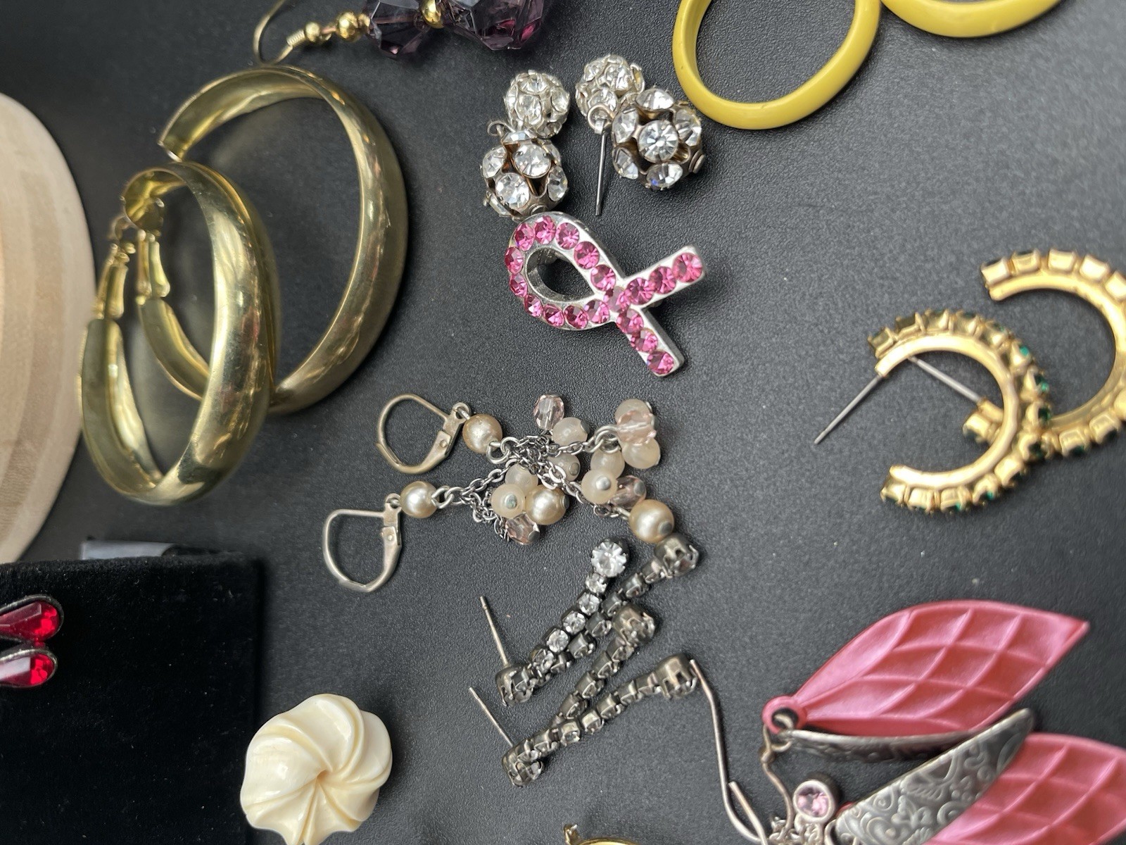 🔥 Vintage To MOD 20 Lot Earrings And Pin Sparkle, Enamel