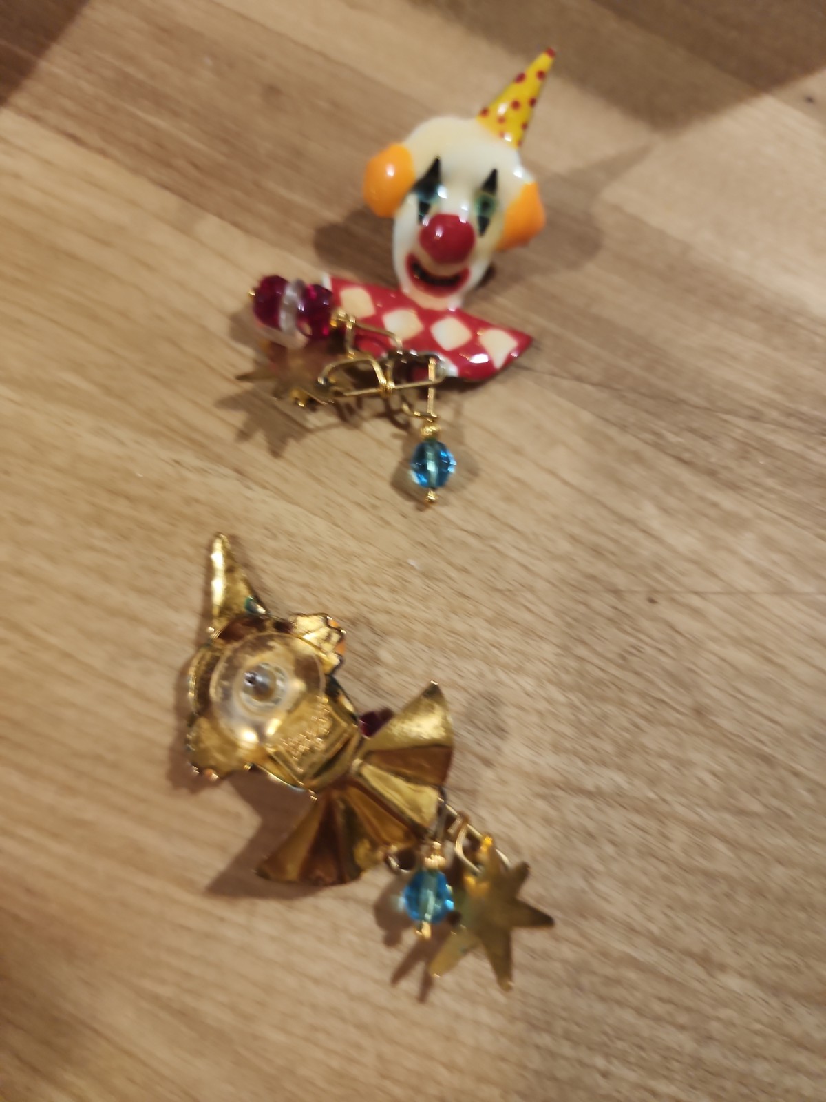 Lunch At The Ritz Clown Earrings