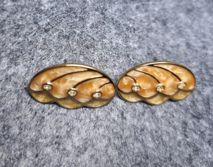 KJL Kenneth Jay Lane For Avon Earrings Butterfly Wings, Vintage