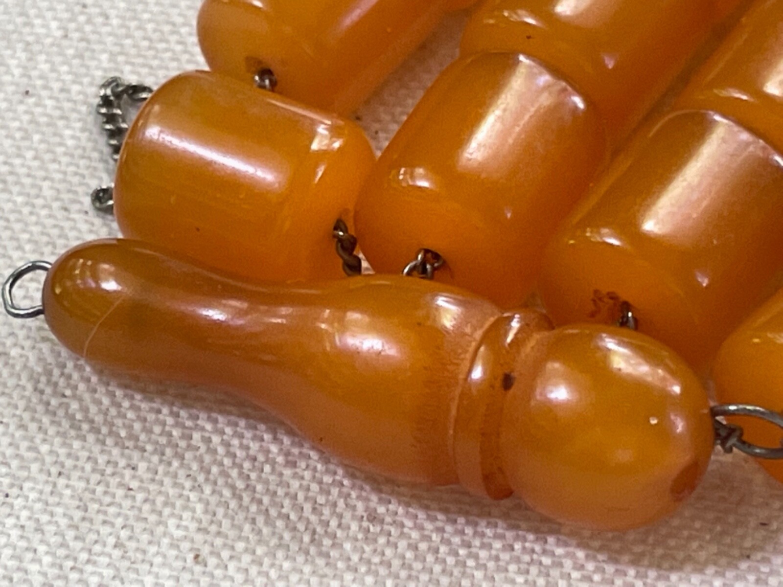Old Islamic Bakelite Butterscotch Prayer Rosary Beads Tesbih Misbaha 39 grams
