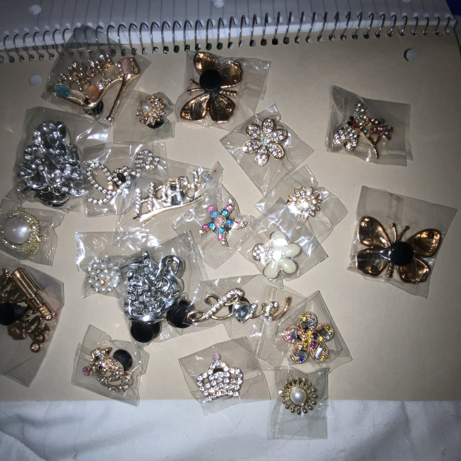 Mixed Lot Rhinestone Croc Jibbitz