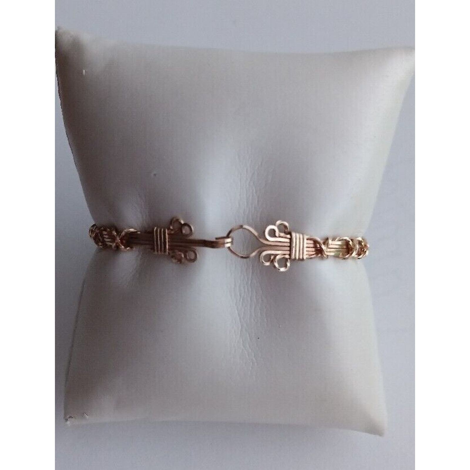 Vintage 10k Womens Gold Plated Twined Bracelet 6.1G- Very Good Condition!