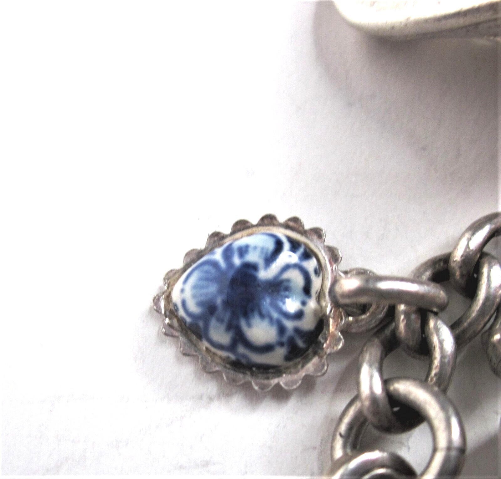 Sterling Silver Charm Bracelet Antique- Lil’ Eightball + 11 Other S/S Charms