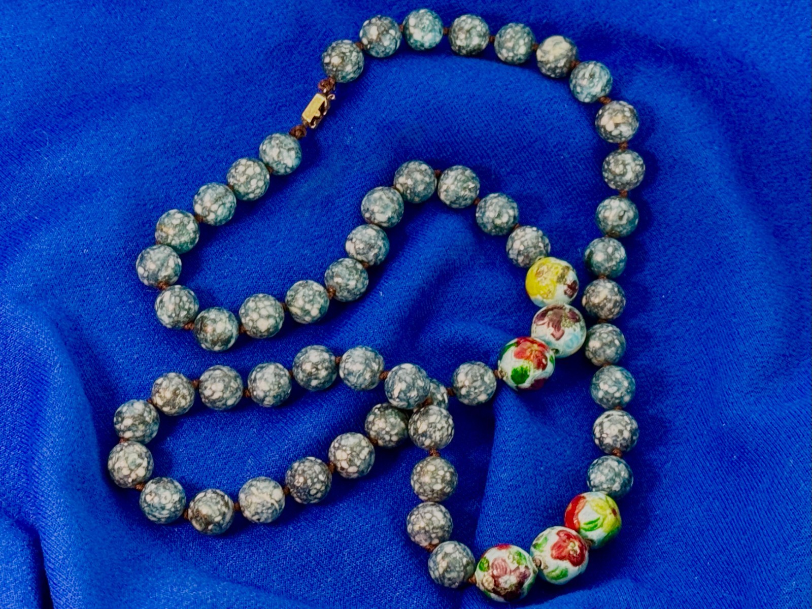 Vintage Chinese Turquoise Necklace. Rare, very unique. Family-owned piece-Taiwan