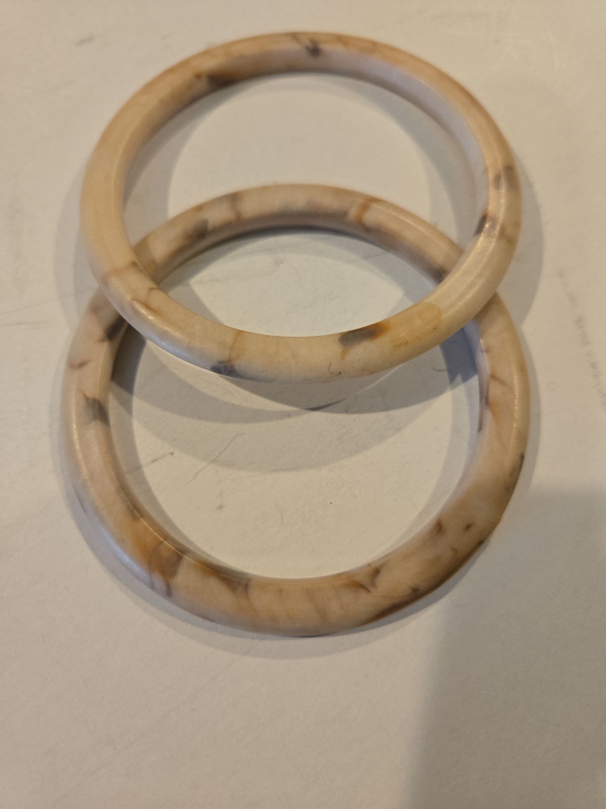 Marble Pattern Bangle Bracelet 2 Piece Set