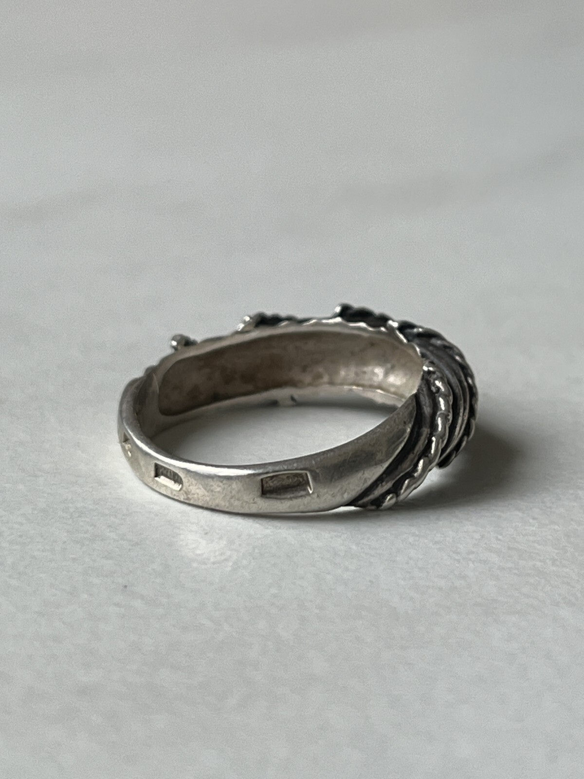 USSR 925 Silver Ring Women’s Vintage Size 6.5 / 17 Soviet Jewelry