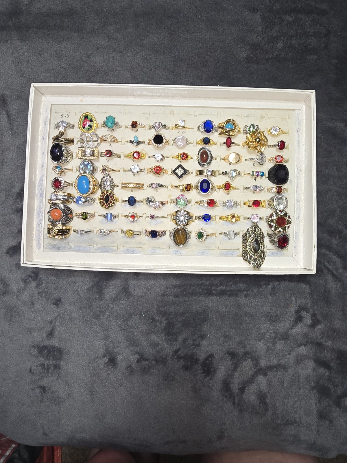 Modern Vintage 80 Piece Costume Ring Lot